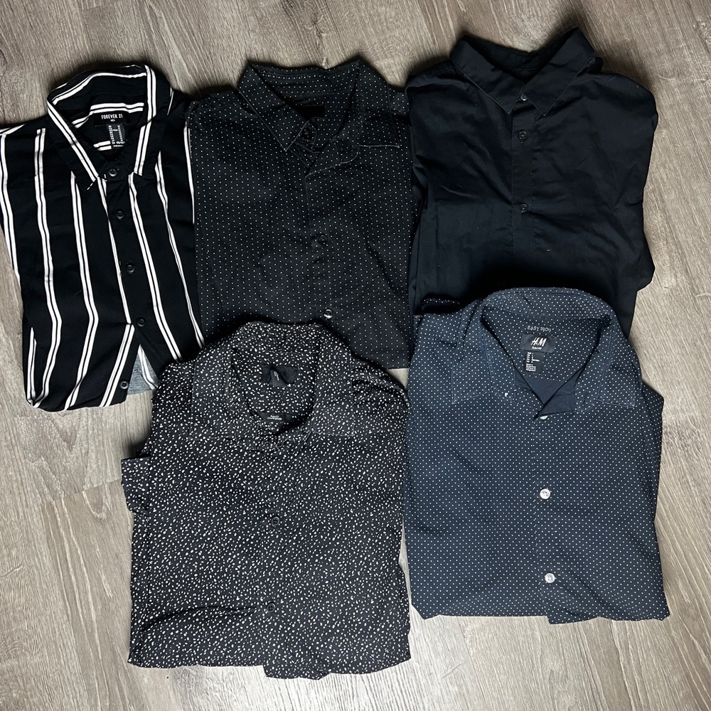 H&M Men's dress shirts lot sz large
